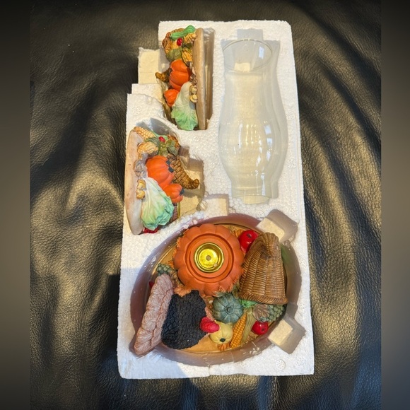 NEW vintage Fall centerpiece candle holders - Picture 2 of 3